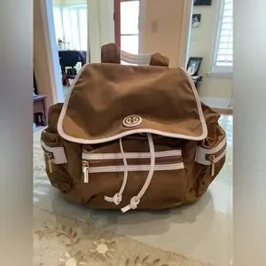 Tory burch camel colored small backpack with white trim Tory Burch | Bags | Tory Burch Camel Colored Small Backpack  main image 2